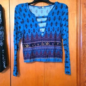 Earthbound bohemian crop top